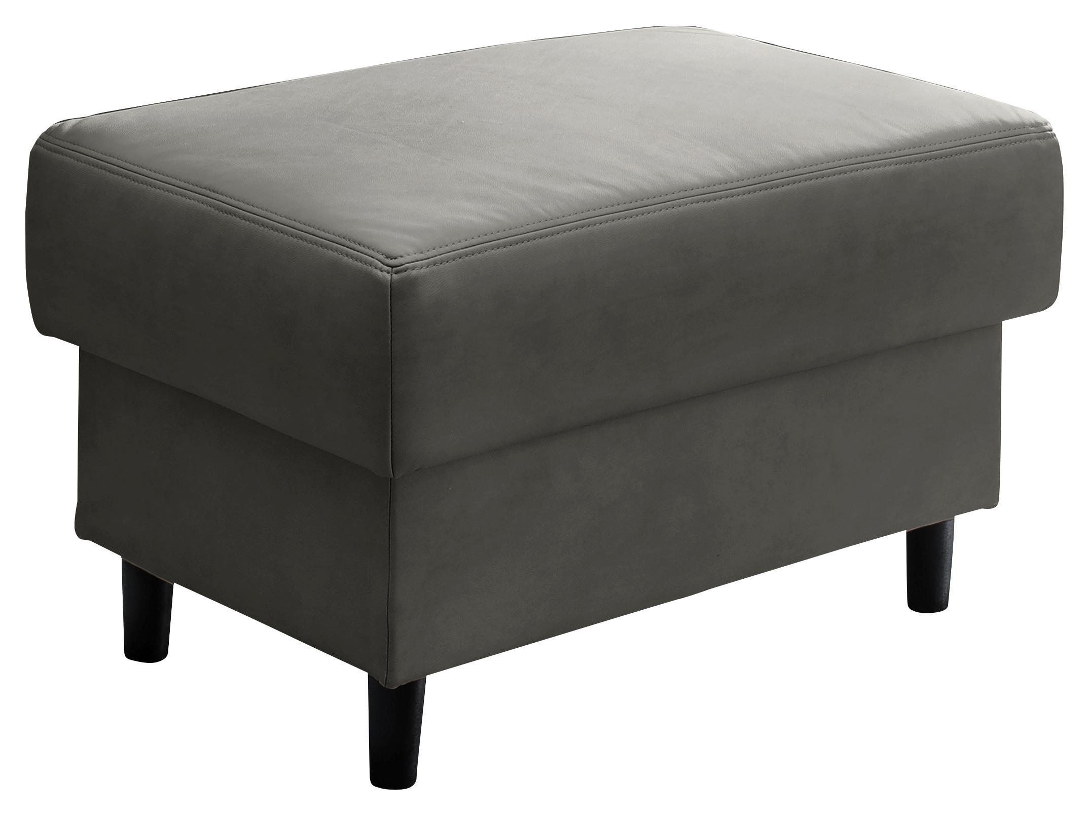 Hocker Cavoli, Grau B: 76 cm - Schwarz/Grau, MODERN, Textil (76/46/55cm) - Livetastic