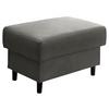 Hocker Cavoli, Grau B: 76 cm - Schwarz/Grau, MODERN, Textil (76/46/55cm) - Livetastic