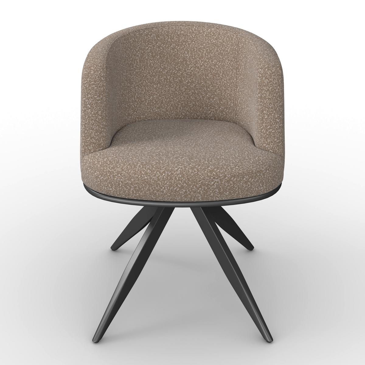 ŽIDLE S PODRUČKAMI NELA - černá/hnědá, Moderní, kov/dřevo (62/77/62cm) - Bessagi Home