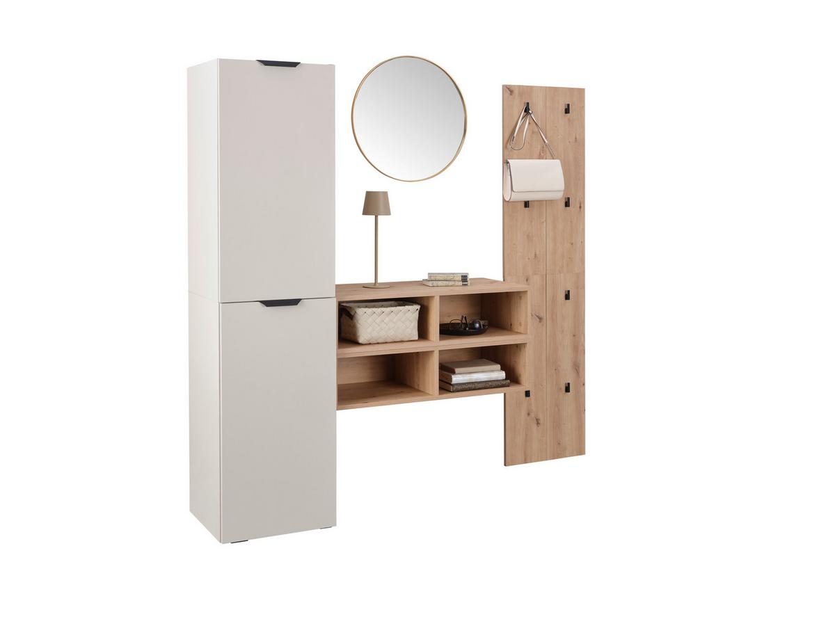 Garderobe Ciao Kaschmir/Eiche Dekor 3--Teilig - Kaschmir/Eiche Artisan, MODERN, Holzwerkstoff (160/160/37,6cm)