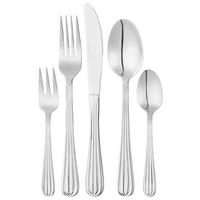 Besteckset 20-teilig Petra für 4 Personen - Edelstahlfarben, Design, Metall - Luca Bessoni