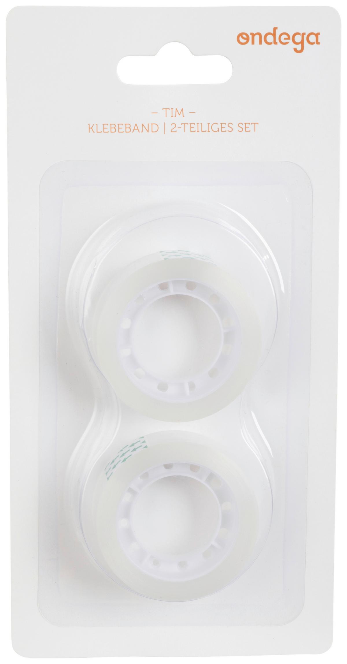 Ragasztószalag Tim 2 Darabos - áttetsző, Konventionell, műanyag (4,3/1,5cm) - Ondega