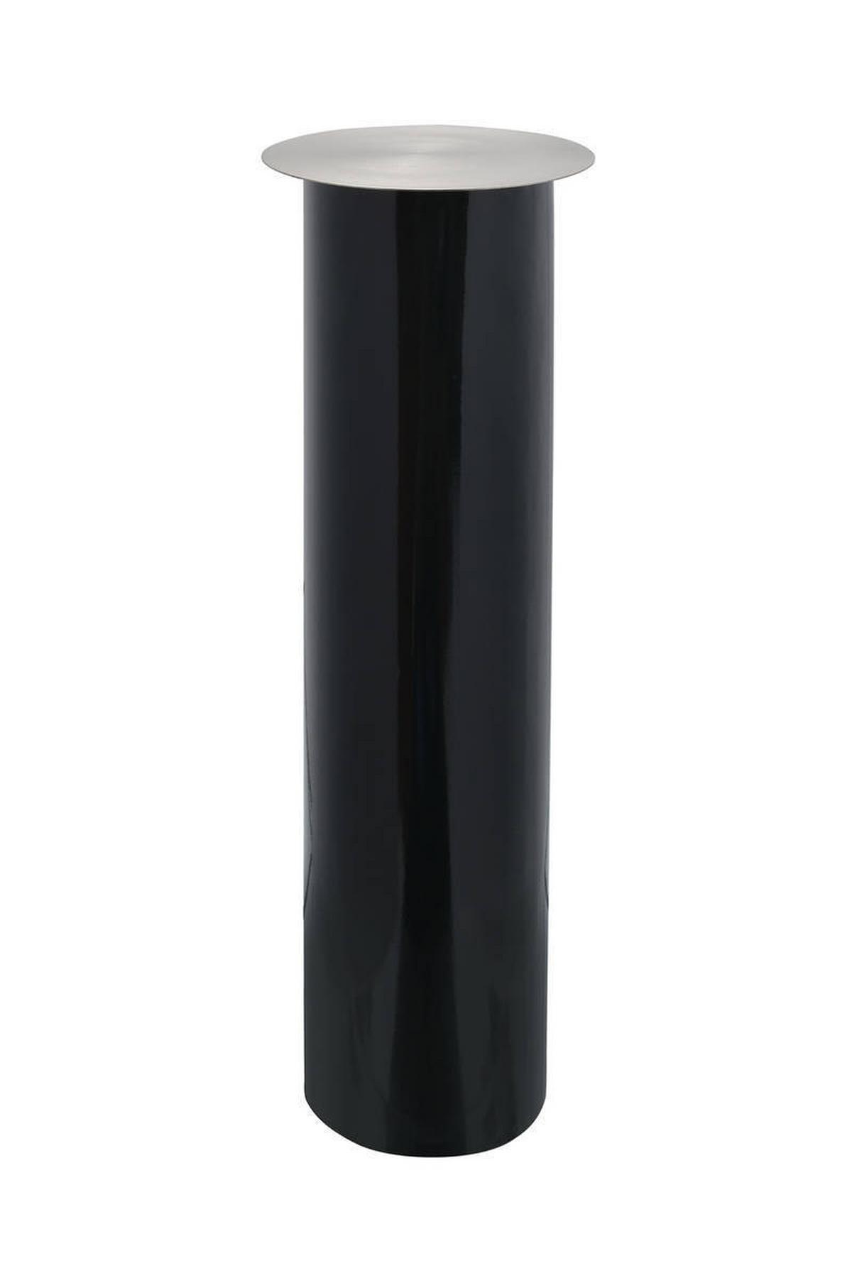 Kerzenständer Art Deco Eisen Silberfarben/dunkelgrün - Dunkelgrün/Silberfarben, Trend, Metall (20/70/20cm) - Kayoom