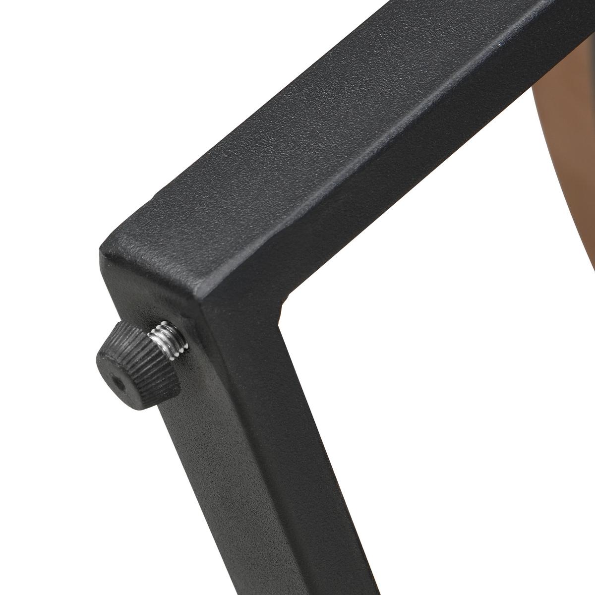 COUCHTISCH Braun/Schwarz B: 80cm - Schwarz/Braun, Design, Holzwerkstoff/Metall (80/80/42cm) - MID.YOU