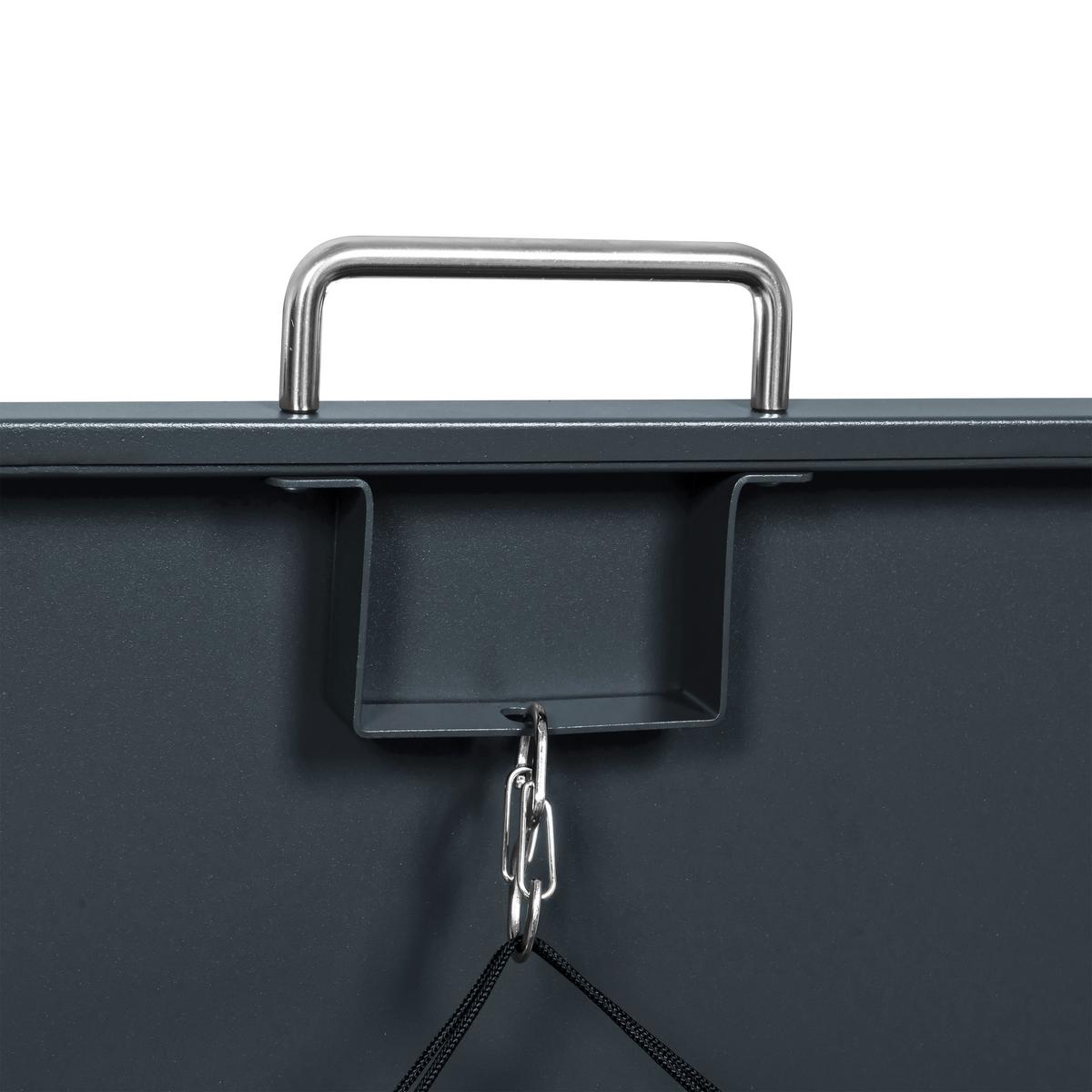 Aufbewahrungsbox Lucas 4x240 Liter - Anthrazit, Basics, Metall (264/80/116cm) - Ambia Garden