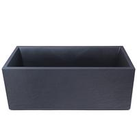 Übertopf Kunststoff Anthrazit Wetter-/ und Uv-Beständig - Anthrazit, Basics, Kunststoff (100/43/40cm)