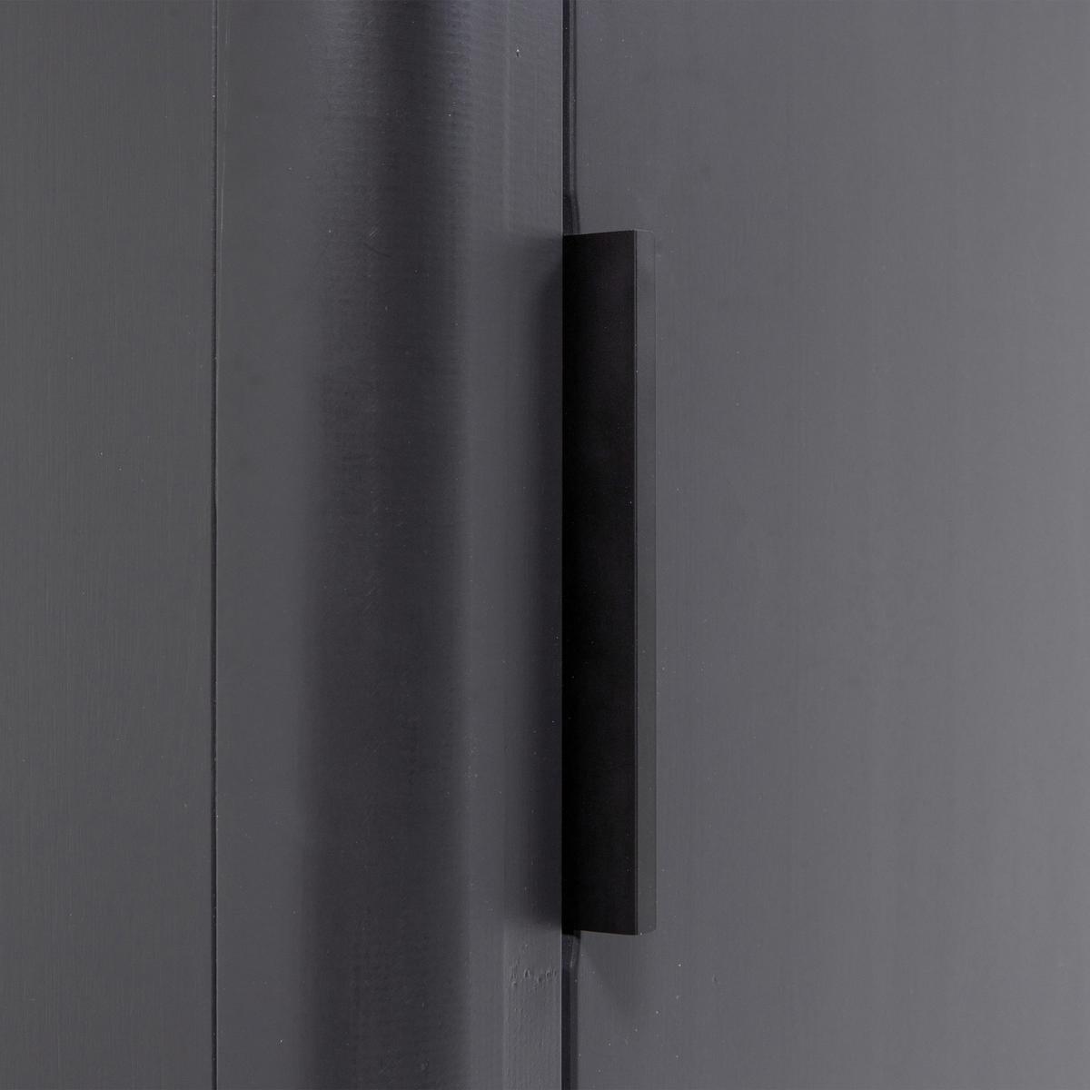 Mehrzweckschrank Gunnar Schwarz B: 45 cm - Schwarz, Design, Holz (45/217/39cm) - Livetastic