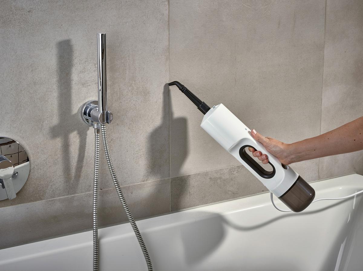 DAMPFREINIGER Weiß, 1500W - Weiß, Basics, Kunststoff (29/120/21cm) - Severin