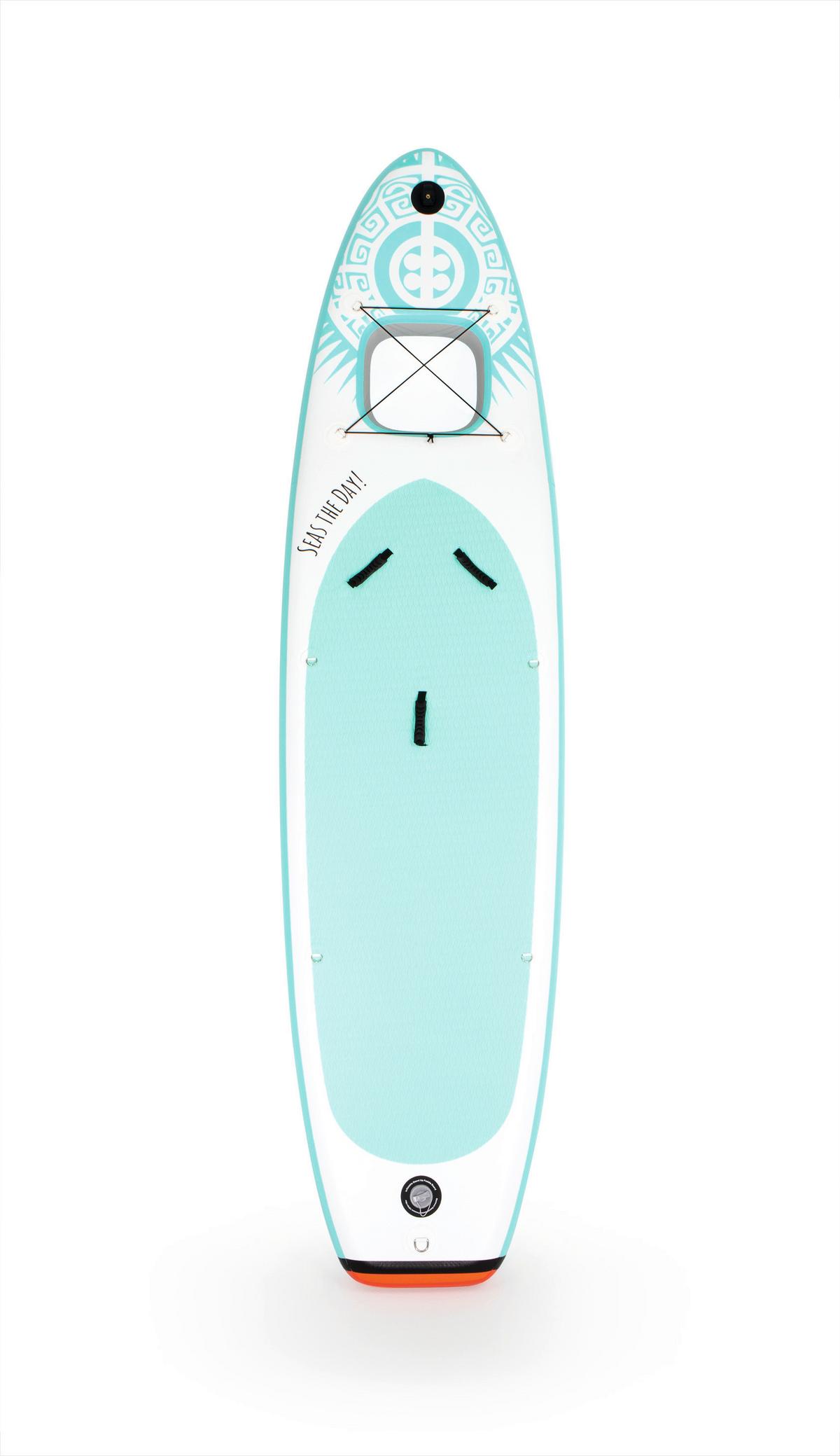 Stand-Up Paddle Aufblasbar Orange/Türkis/Weiß - Türkis/Orange, Basics, Kunststoff (385/81/15cm)