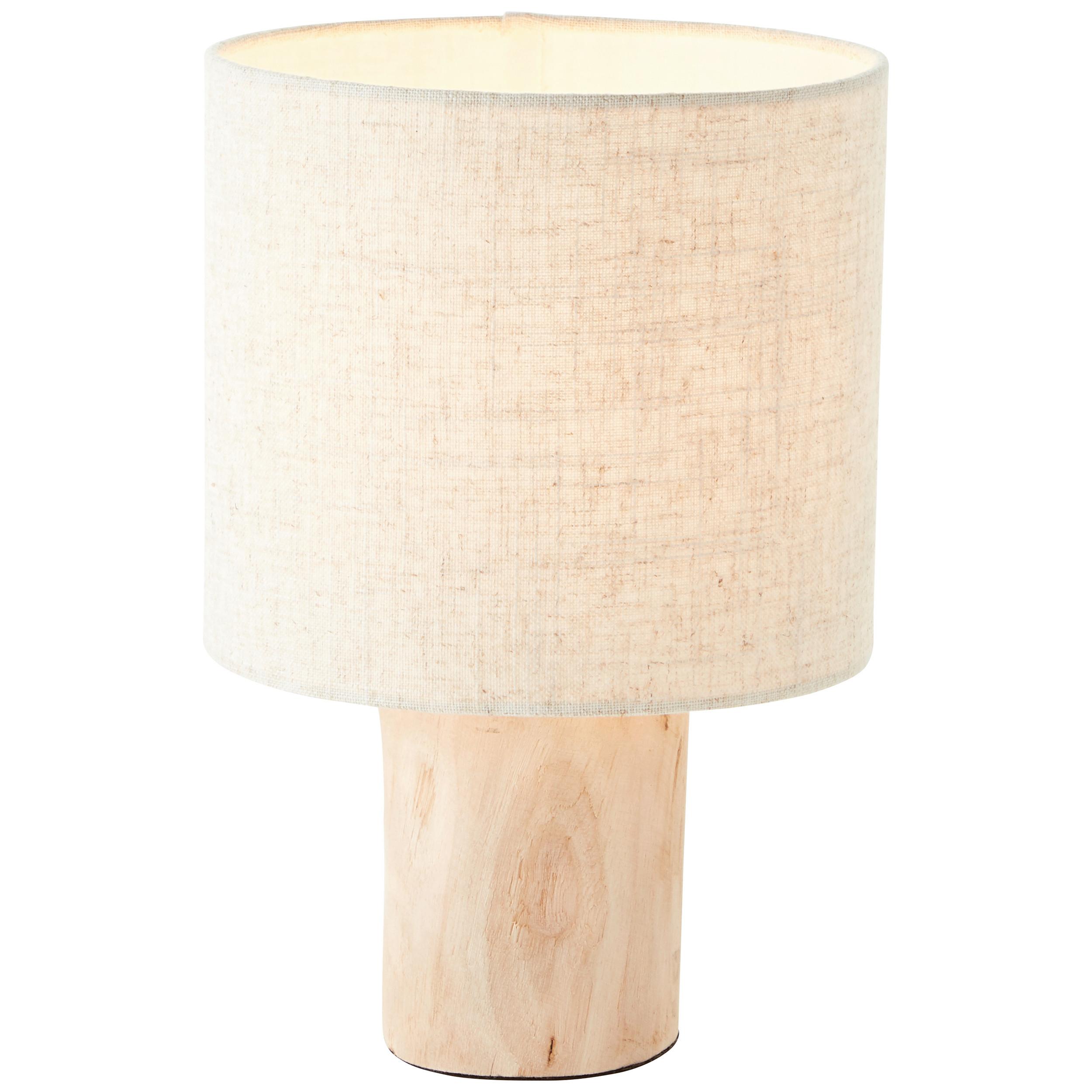 Tischleuchte 93150/96 Pia - Naturfarben, Natur, Holz/Textil (20/30cm) - Brilliant