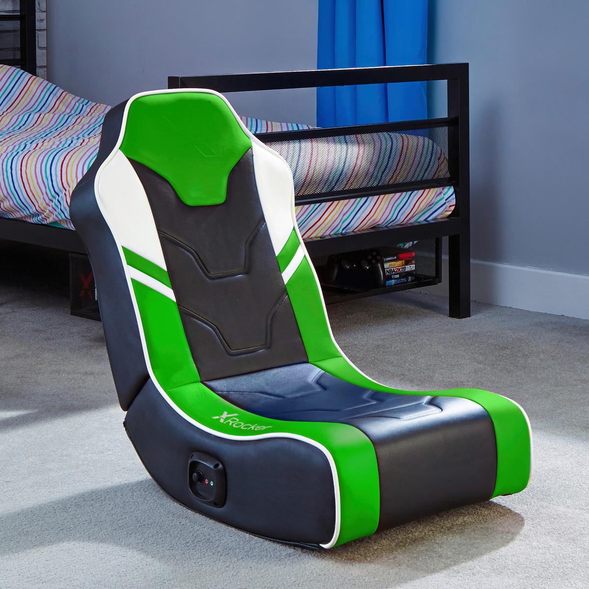 Gamingsessel Shadow 2.0 - Grün, MODERN, Textil (42/64/75cm) - X Rocker