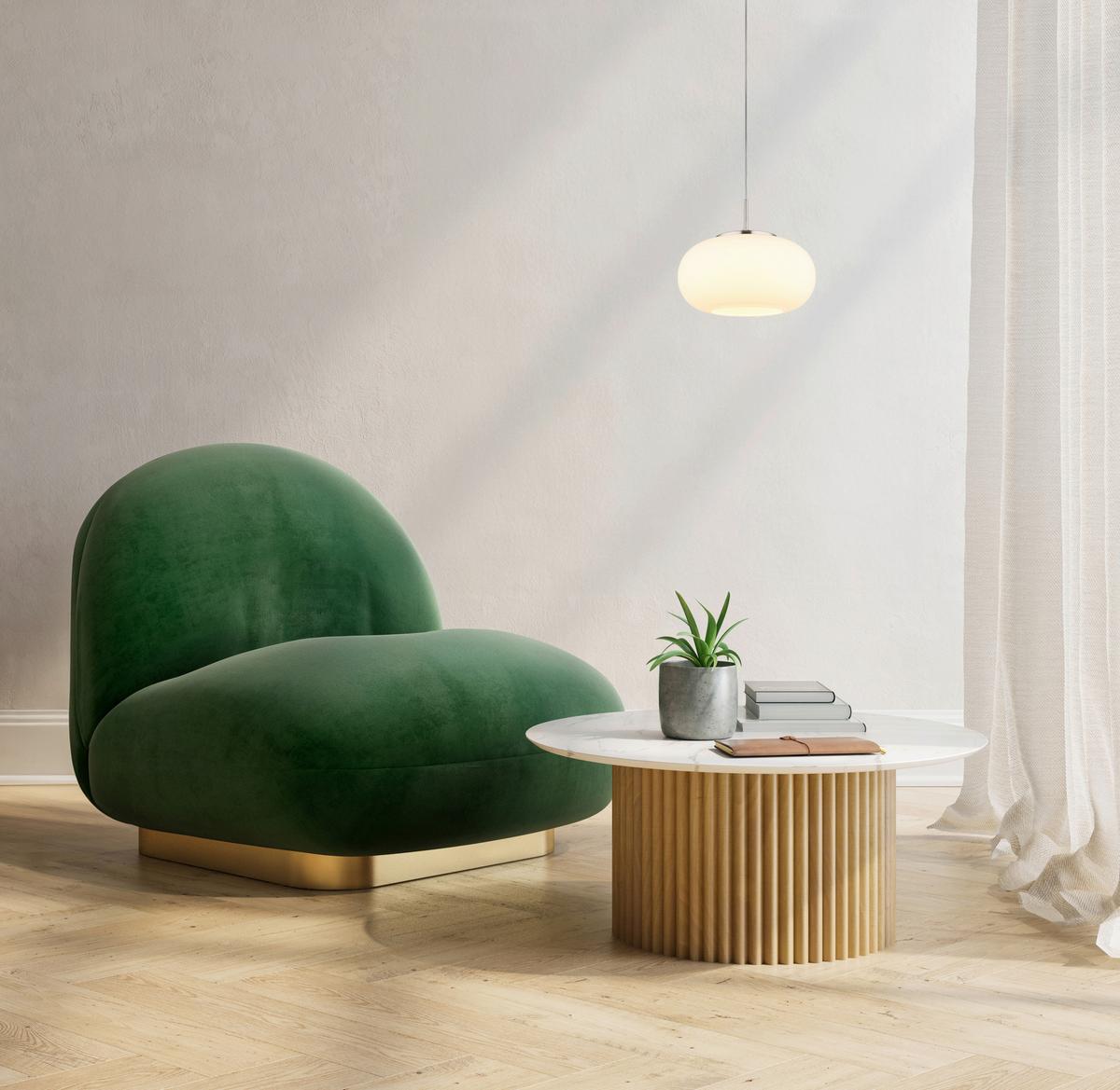 Led-hängeleuchte Opal Nickelfarben Transparent - Transparent/Opal, Design, Glas/Metall (20/150cm) - Globo