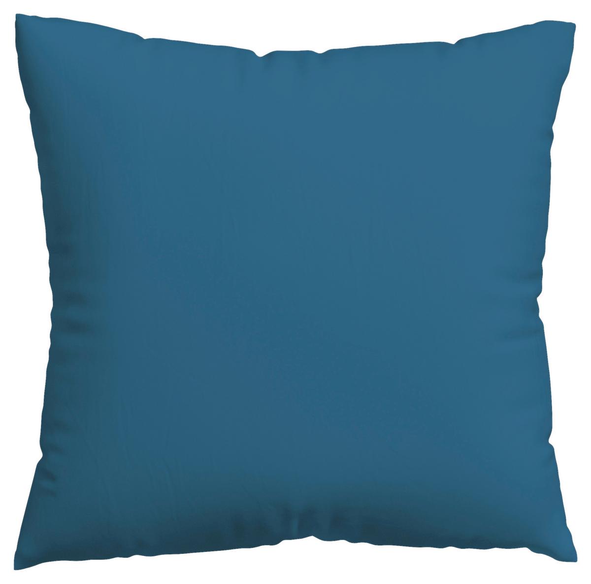 Kissenhülle Woven Satin - Blau, Basics, Textil (40/40cm) - Schlafgut