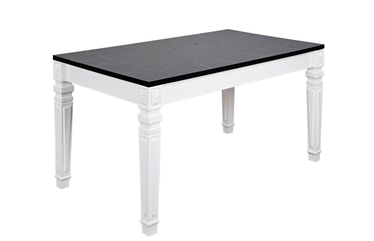 Jídelní Stůl Odessa 4  160 Cm - bílá, Romantický / Rustikální, kompozitní dřevo (160/75/90cm)