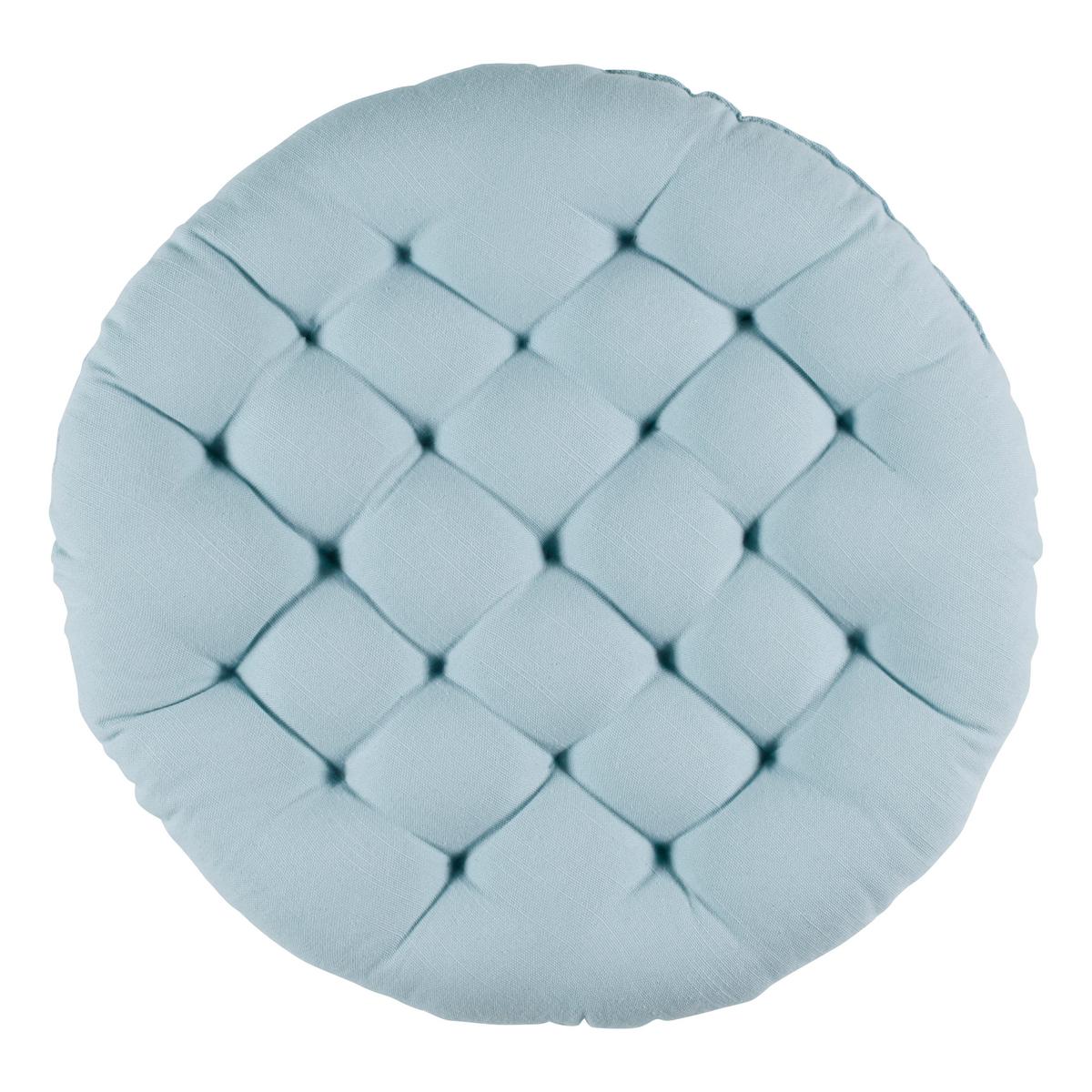 Sitzkissen Lianna - Blau, MODERN, Textil (42/5cm) - Luca Bessoni