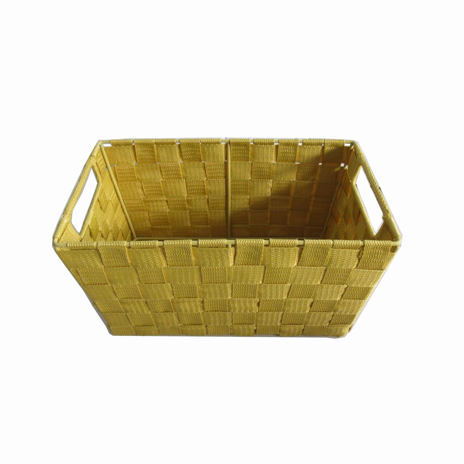 Regalkorb Carolyn 20x32 cm Gelb Kunststoff mit Lochgriff - Gelb, Basics, Kunststoff (32/15/20cm) - Ondega