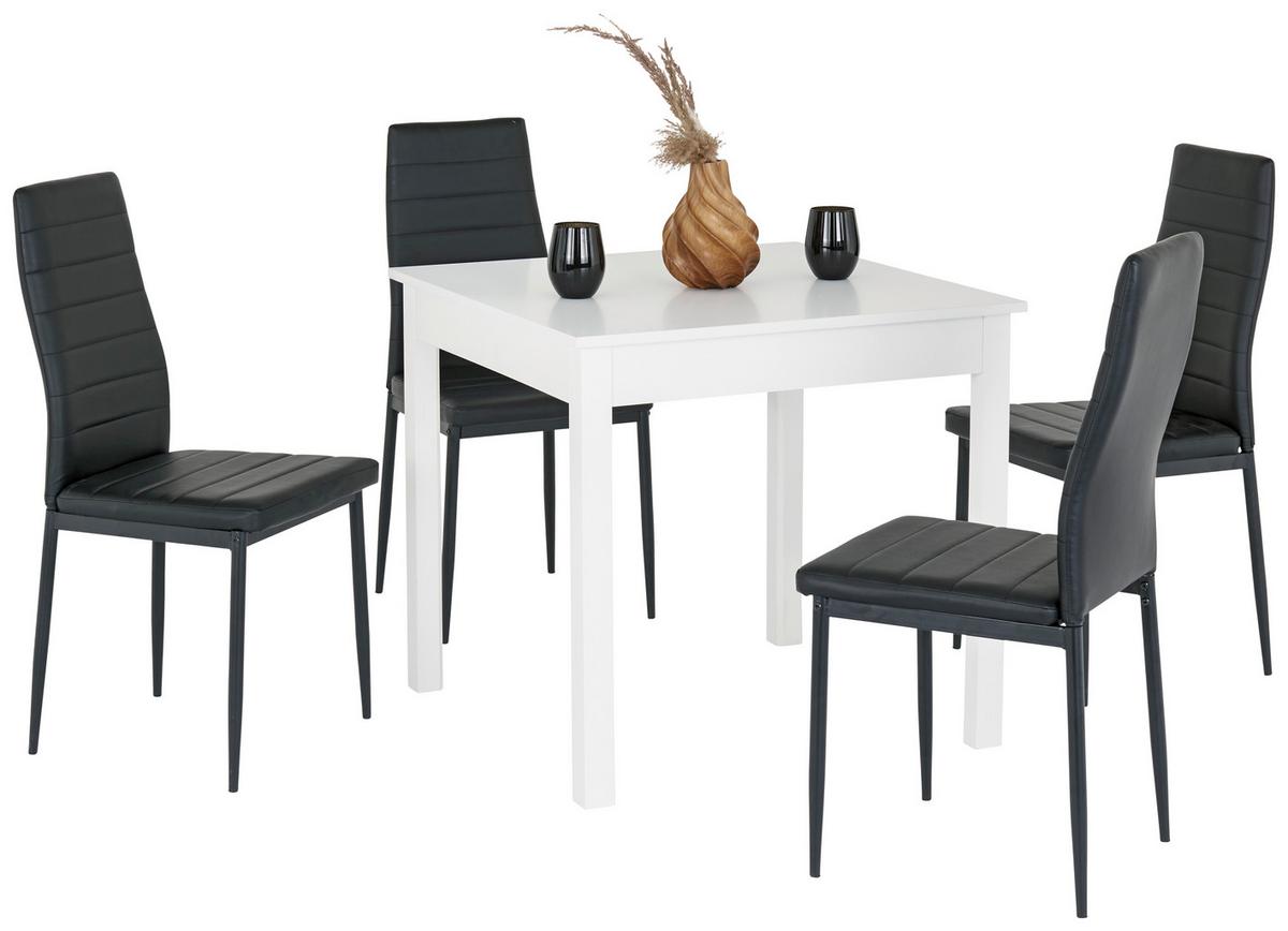 Étkezőasztal Brick 80 - fehér, Konventionell, faalapú anyag (80/76/80cm)