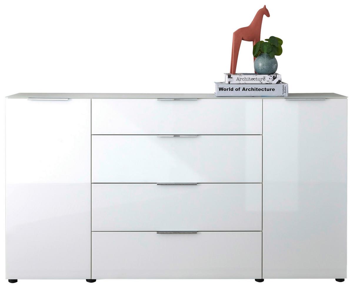 ŠIROKÁ KOMODA SIENA -EXKLUSIV- - čierna/biela, Modern, kov/kompozitné drevo (180/99/40cm) - Mömax