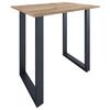 Bartisch Xona B 110x80 - Honigeiche/Schwarz, KONVENTIONELL, Holzwerkstoff/Metall (110/80/102cm)