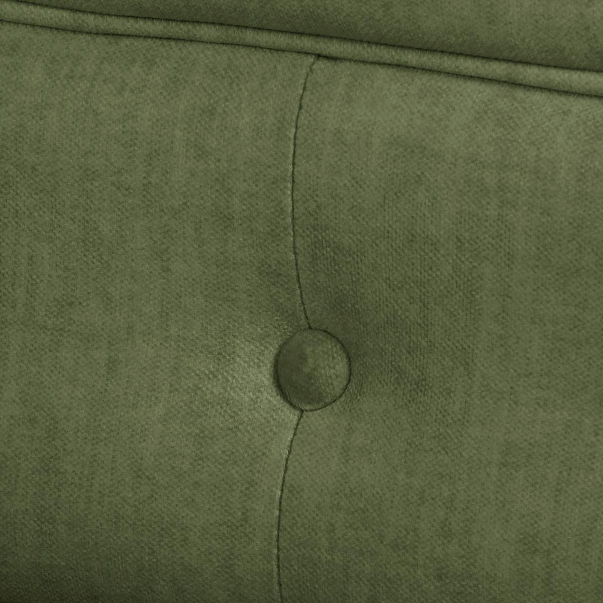 Schlafsofa Laura Dunkelgrün, B: 218cm - Dunkelgrün/Braun, Design, Textil (218/74/91cm) - P & B