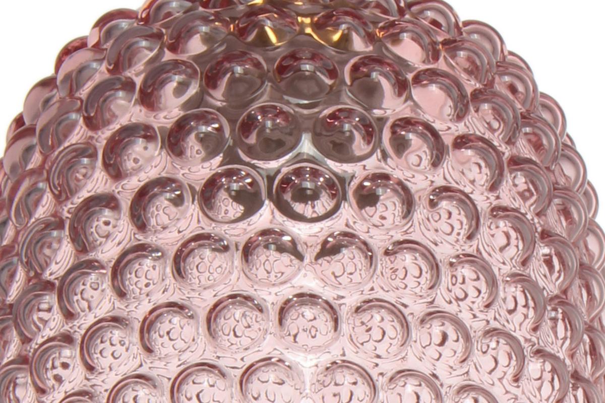 Hängeleuchte Irina 125 Rosa - Rosa, Basics, Glas (15/15/34cm) - Kayoom