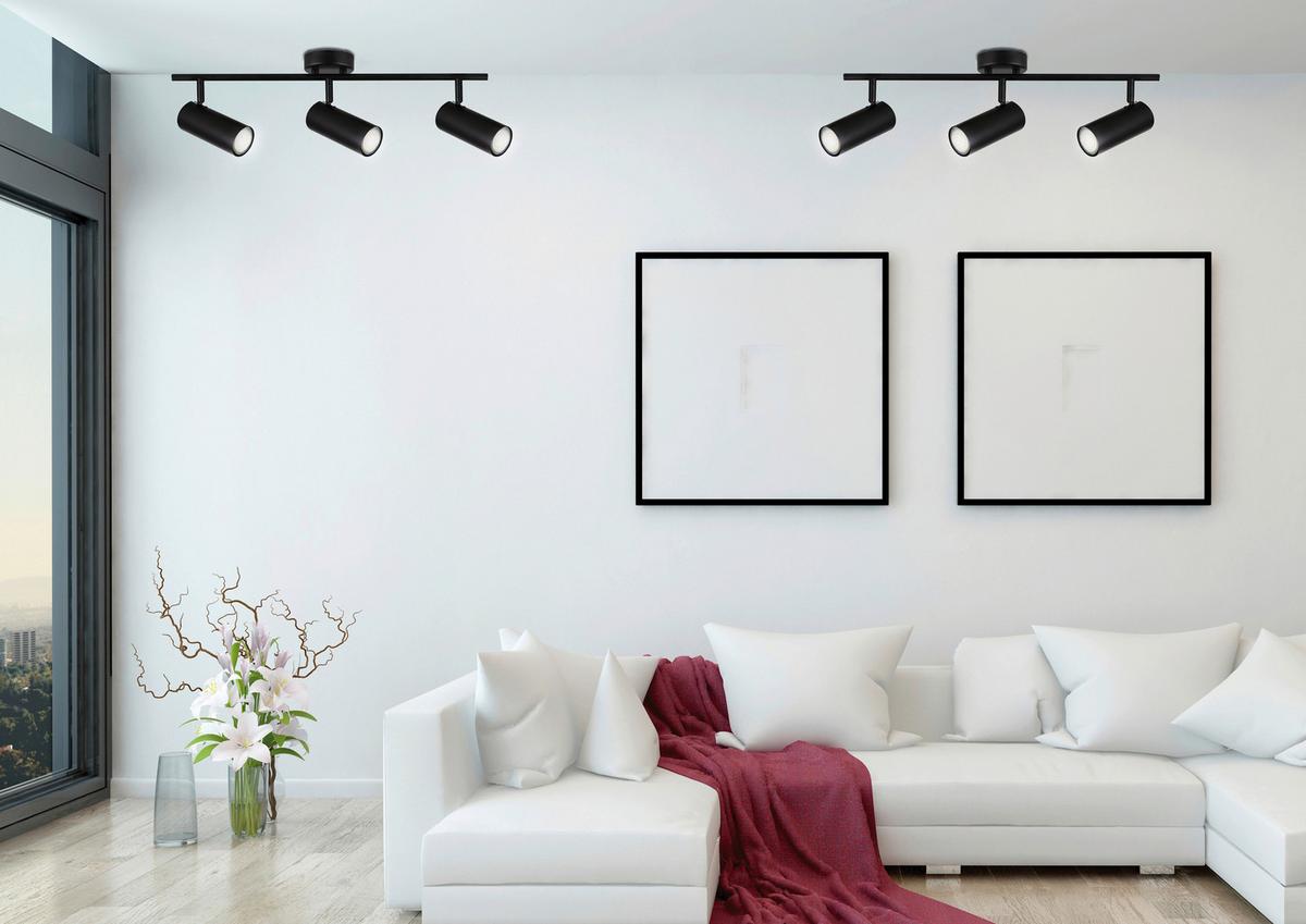 Deckenstrahler 93-01634 - Schwarz, Design, Metall (56/9/18cm)