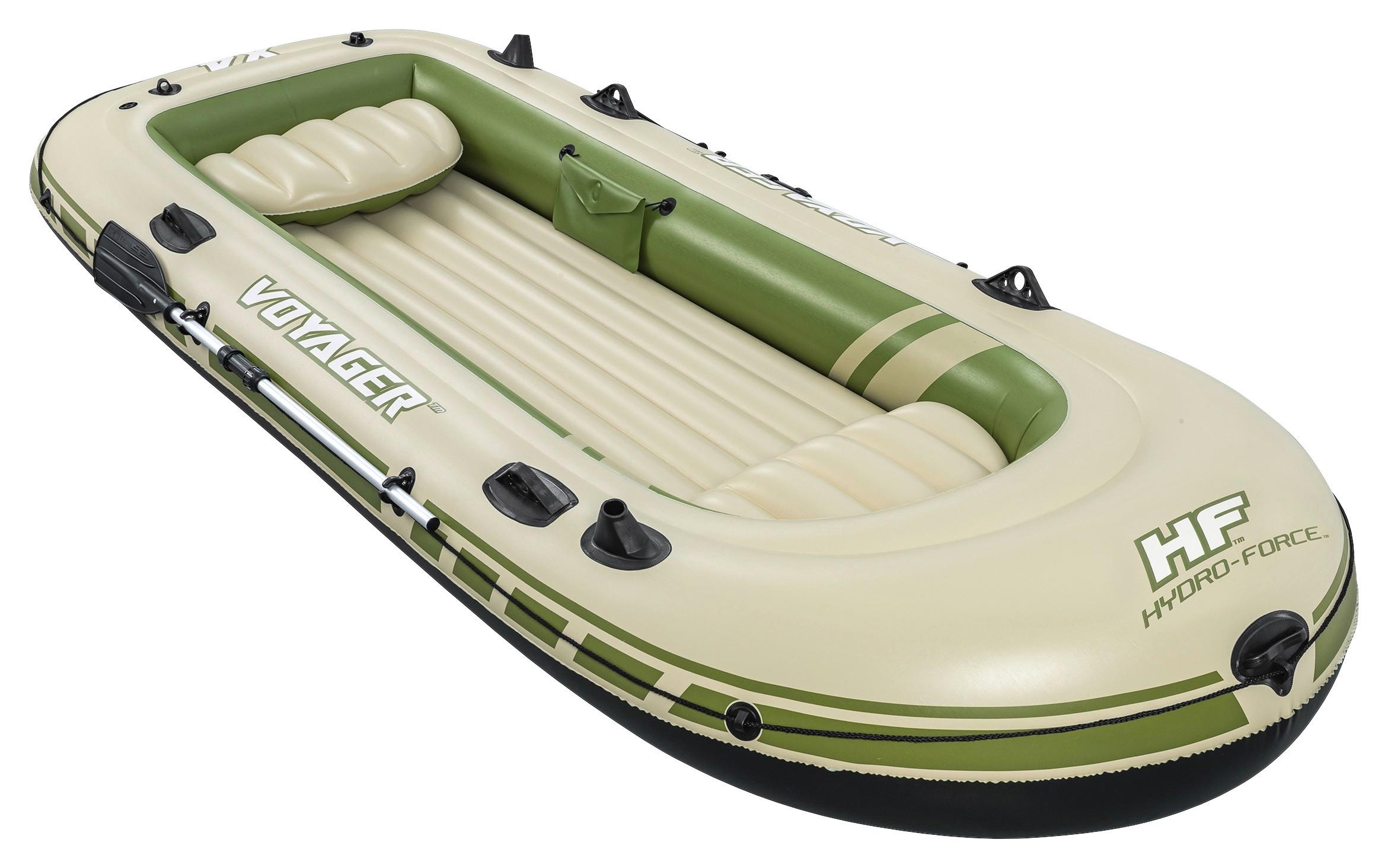 Schlauchboot Voyager X4 Raft Set Grün für 4 Personen - Grün, MODERN, Kunststoff/Metall (350/145/49cm) - Bestway