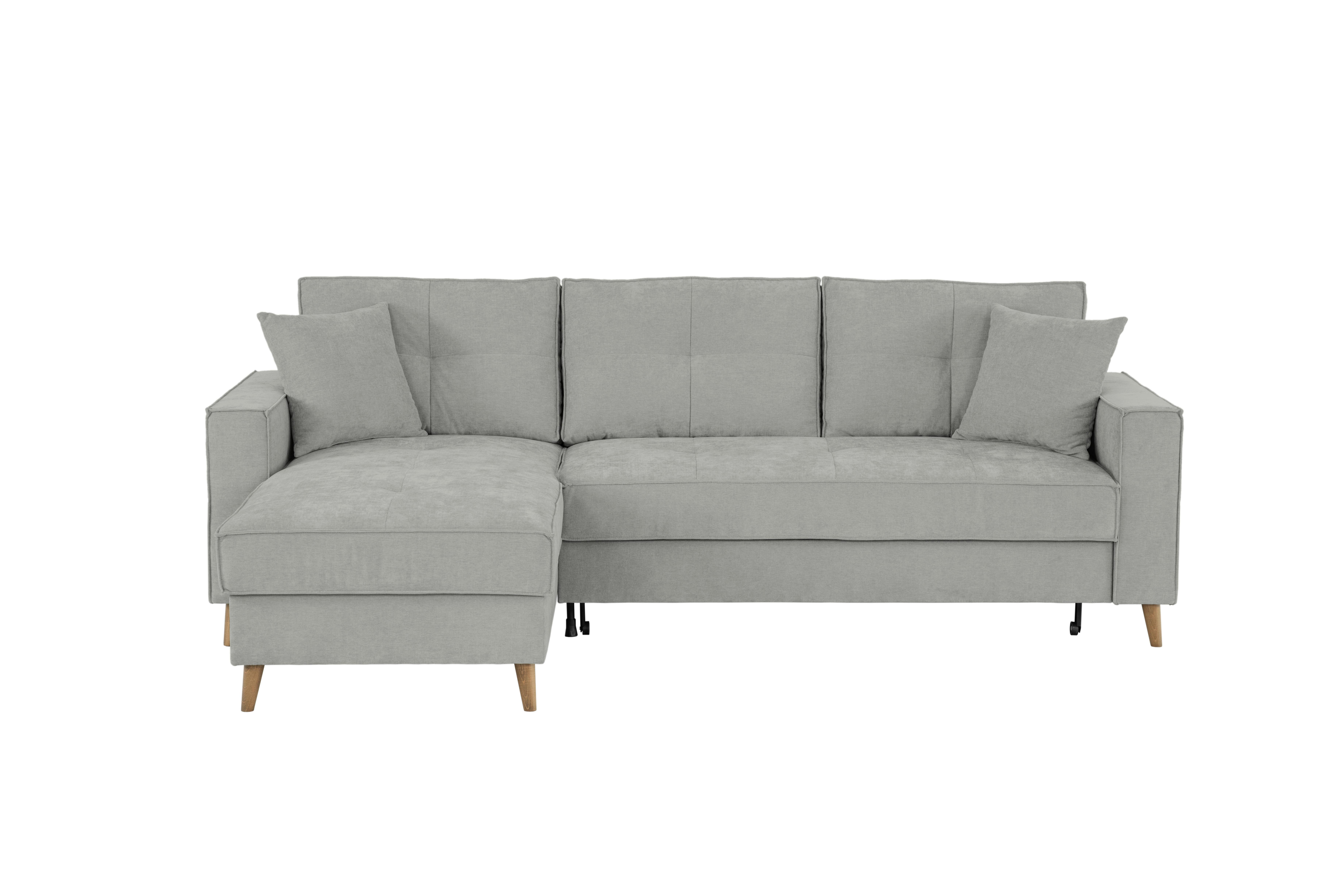 Ecksofa Bergen Dunkelgrau S: 257 cm - Dunkelgrau, Design, Textil (257/159cm) - MID.YOU