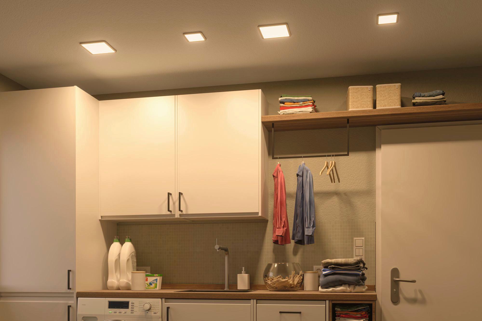 LED-Paneel L: 11,8 cm 93041 - Weiß, Design, Kunststoff (11,8/11,8/5cm) - Paulmann