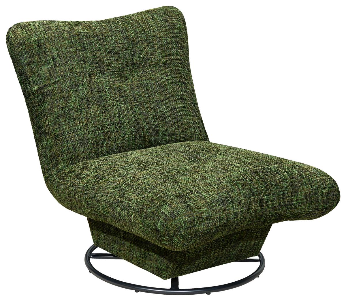 Sessel Maranello Dunkelgrün B: 96 cm - Dunkelgrün/Schwarz, KONVENTIONELL, Textil (96/75/93cm) - MID.YOU