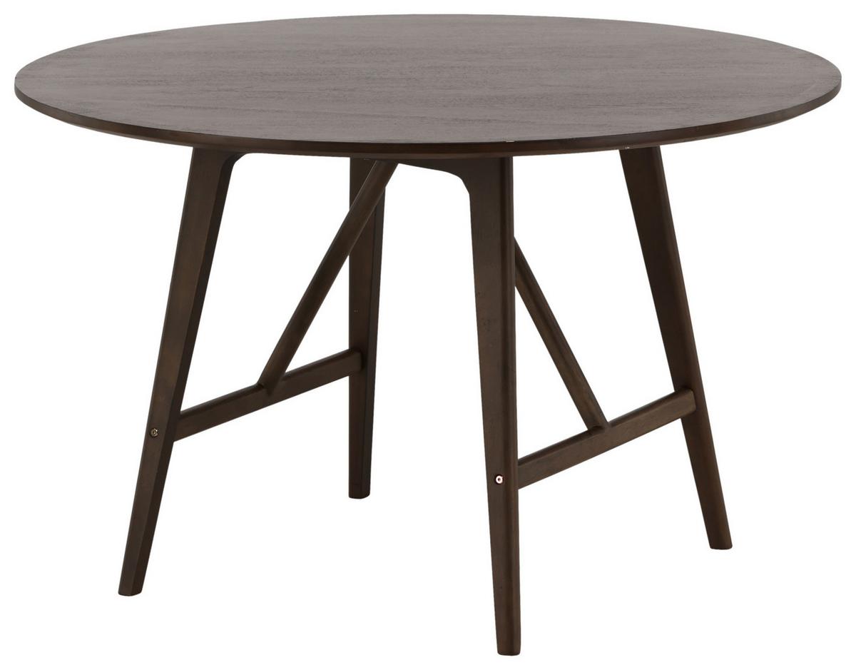 Esstisch Kaseidon - Dunkelbraun, Design, Holz/Holzwerkstoff (100/100/75cm) - Livetastic