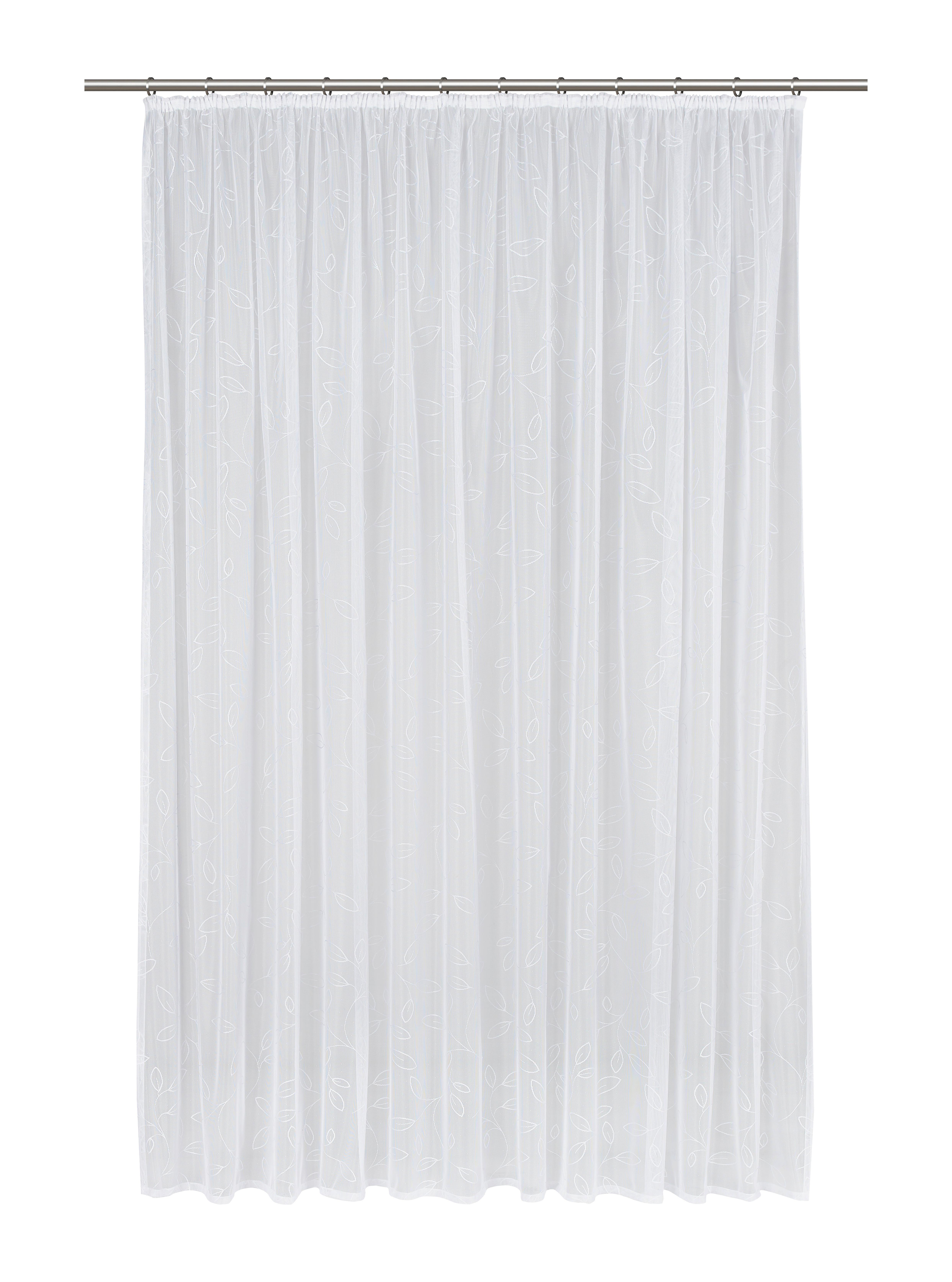 Kusová Záclona Flower Store 3, 300/245cm - biela, Konvenčný, textil (300/245cm) - Modern Living