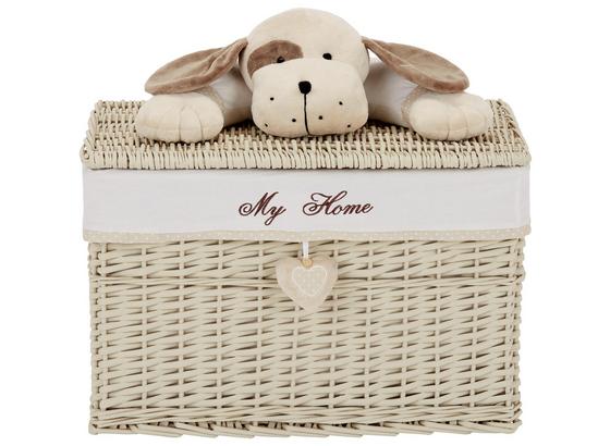 Korb Lisa XXL - Beige/Braun, ROMANTIK / LANDHAUS, Holz/Textil (60/40/40cm) - James Wood Korb Lisa XXL - Beige/Braun, ROMANTIK / LANDHAUS, Holz/Textil (60/40/40cm) - James Wood