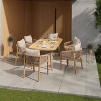 ZAHRADNÍ SESTAVA SIMBA - barvy akácie, Natur, dřevo (100/200/77cm) - Mömax