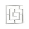Bücherwand Labirent, Weiß B: 125 cm - Weiß, Design, Holzwerkstoff (125/129/22cm) - Livetastic
