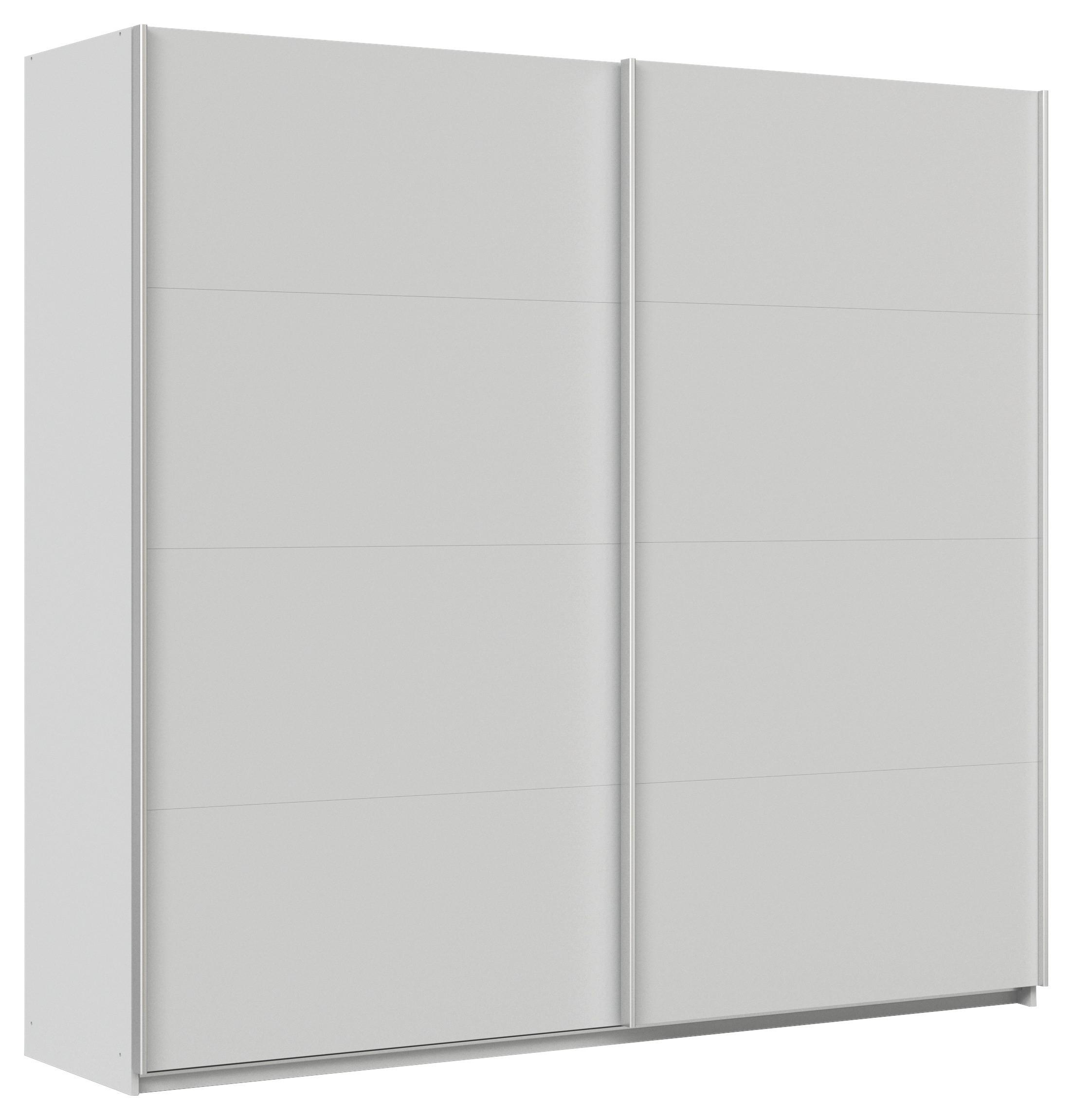 Schwebetürenschrank Feldkirch 225 Normalhöhe - Hellgrau, MODERN, Holzwerkstoff (225/210/62cm)