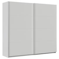 Schwebetürenschrank Feldkirch 225 Normalhöhe - Hellgrau, MODERN, Holzwerkstoff (225/210/62cm)