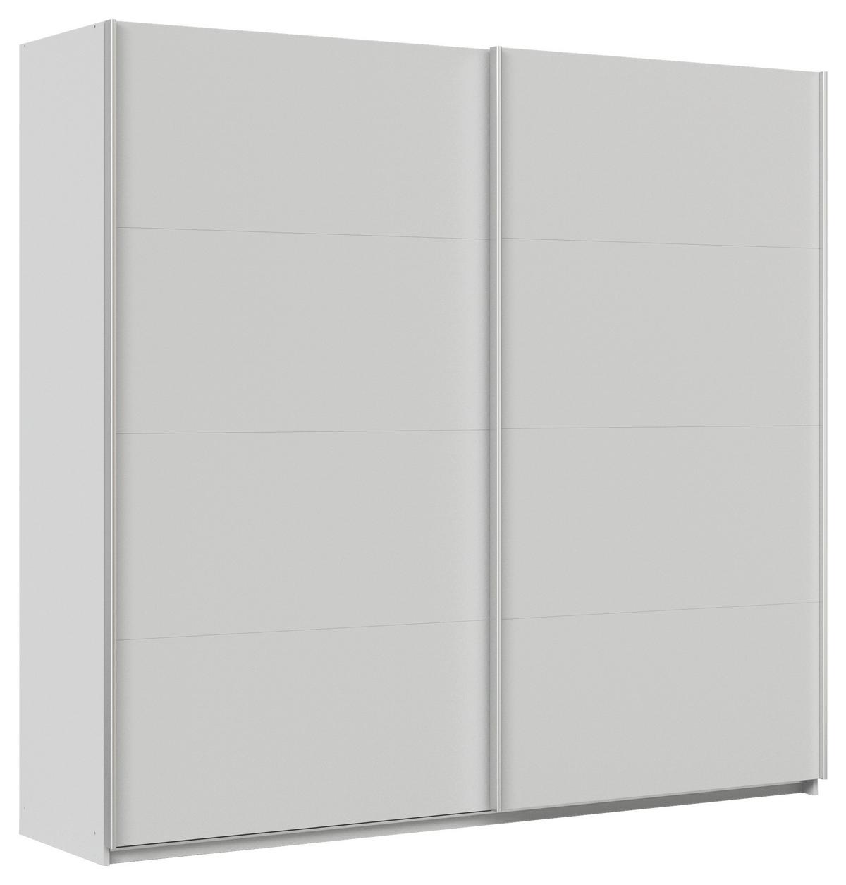 Schwebetürenschrank Feldkirch 225 Normalhöhe - Hellgrau, MODERN, Holzwerkstoff (225/210/62cm)