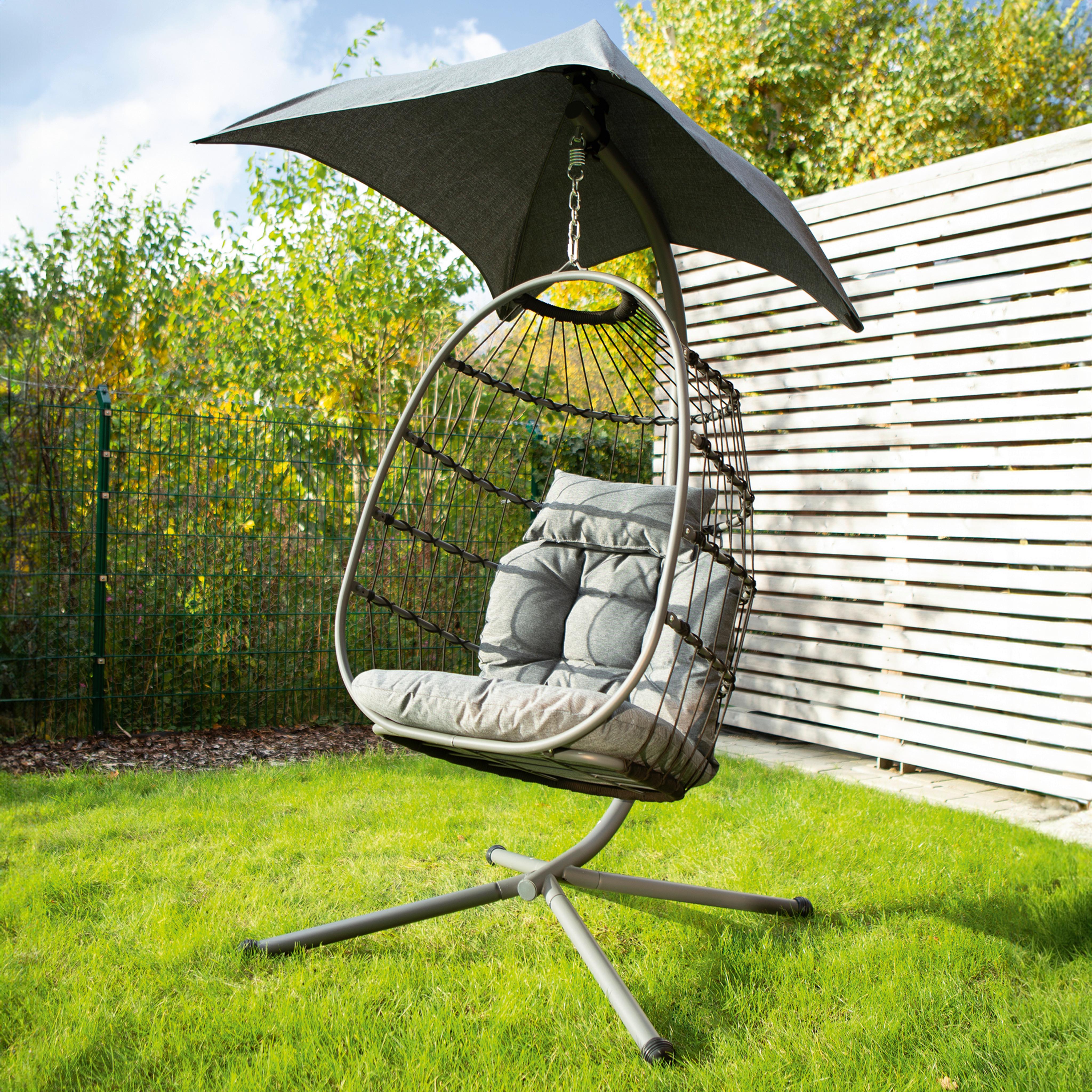 Függőfotel Hoberg - szürke, Basics, fém - TV - Unser Original