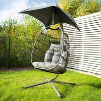 Függőfotel Hoberg - szürke, Basics, fém - TV - Unser Original