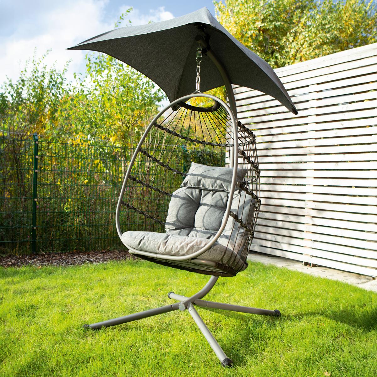 Függőfotel Hoberg - szürke, Basics, fém - TV - Unser Original