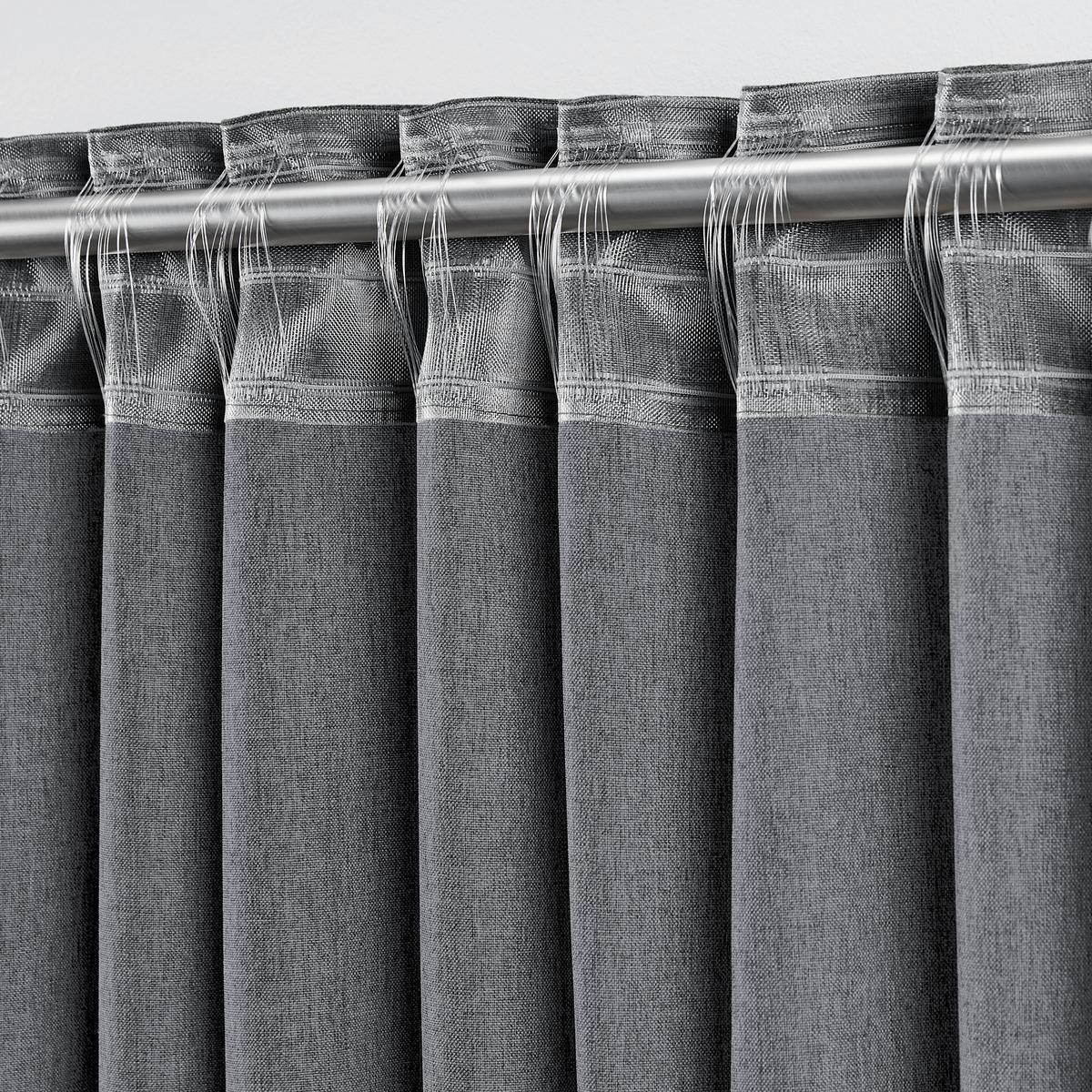 HOTOVÝ ZÁVĚS ULRICH -EXT- -TOP- - antracitová, textil (135/245cm) - Modern Living