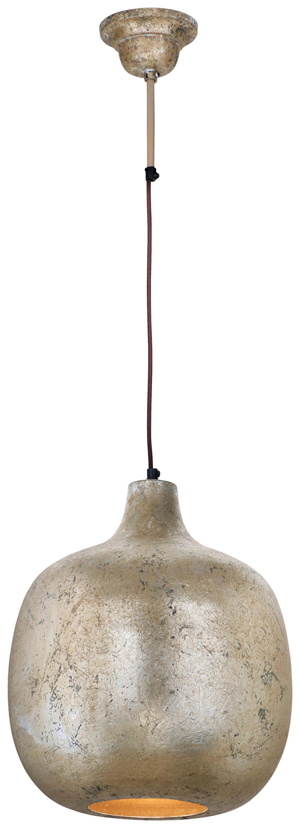 Hängeleuchte Mican 125 Bronzefarben B: 34 Cm - Bronzefarben, Basics, Metall (34/34/38cm) - Kayoom