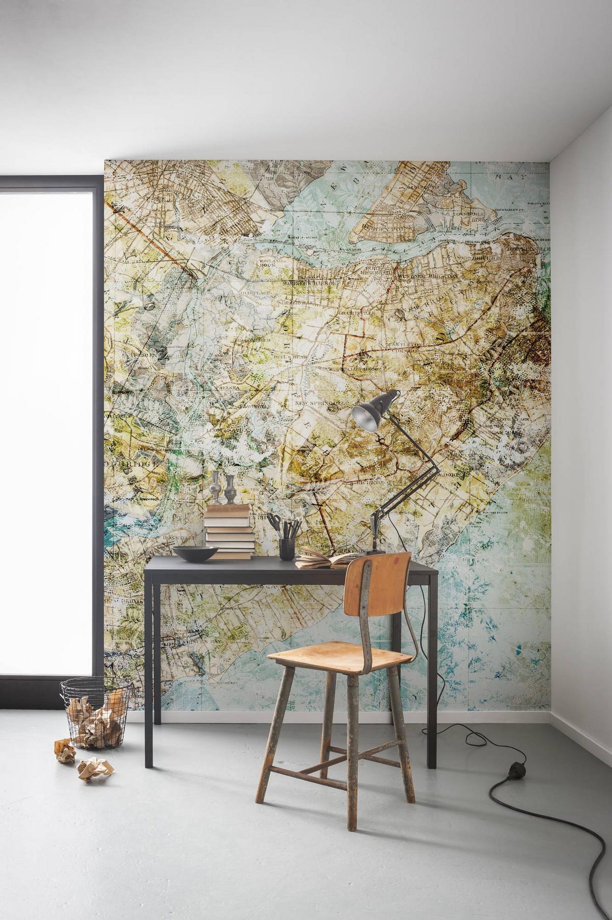 Vliestapete 6002a-Vd2 Mix Map - Design (100/250cm)