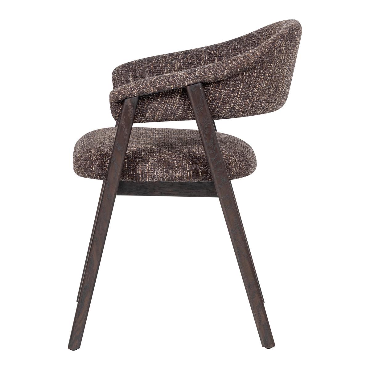 ARMLEHNSTUHL-SET Tunar Dunkelbraun 2-teilig - Dunkelbraun, MODERN, Holz/Textil (60/77/60cm) - Livetastic