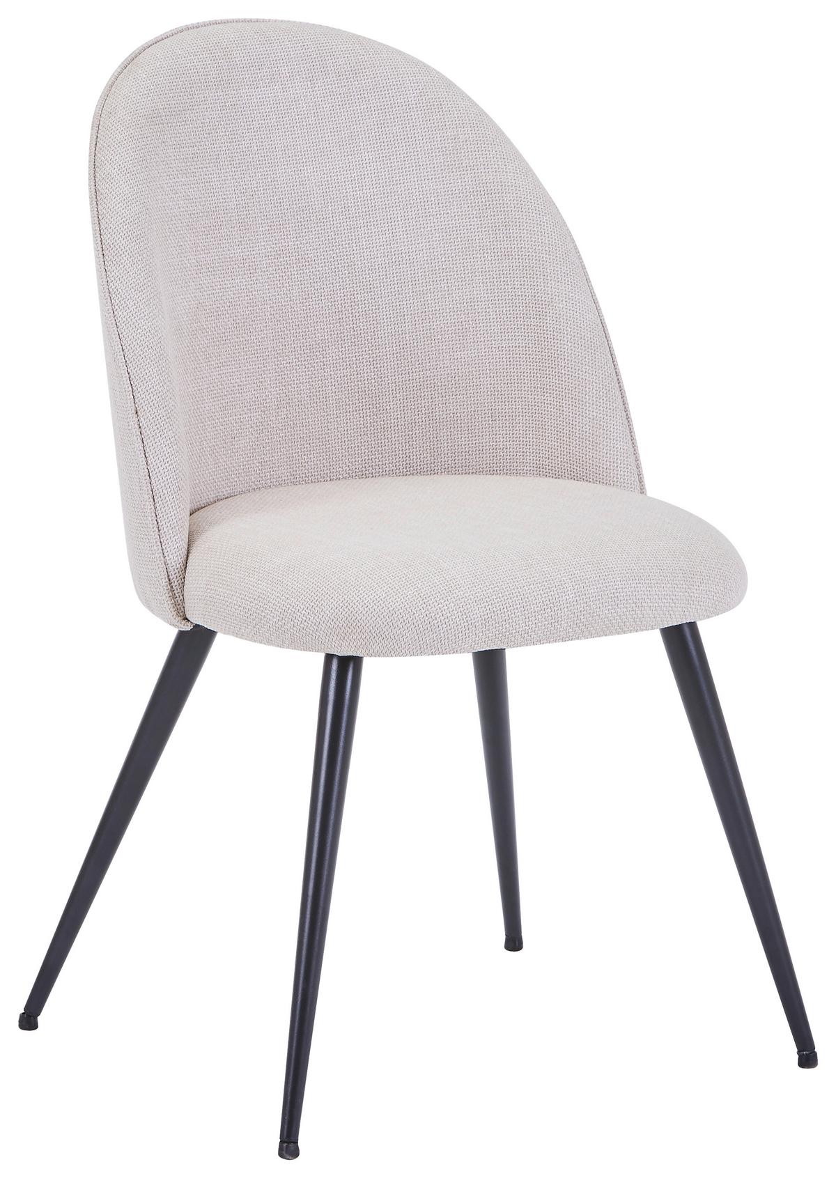 ŽIDLE LOTTE - černá/béžová, Lifestyle, kov/textil (49.5/83.5/53.5cm) - Mömax