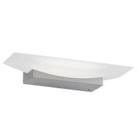 LED-Wandleuchte Bowl 1-Flammig Farbwechsler dimmbar - Nickelfarben, Design, Glas/Metall (30/6/6cm) - Fischer & Honsel