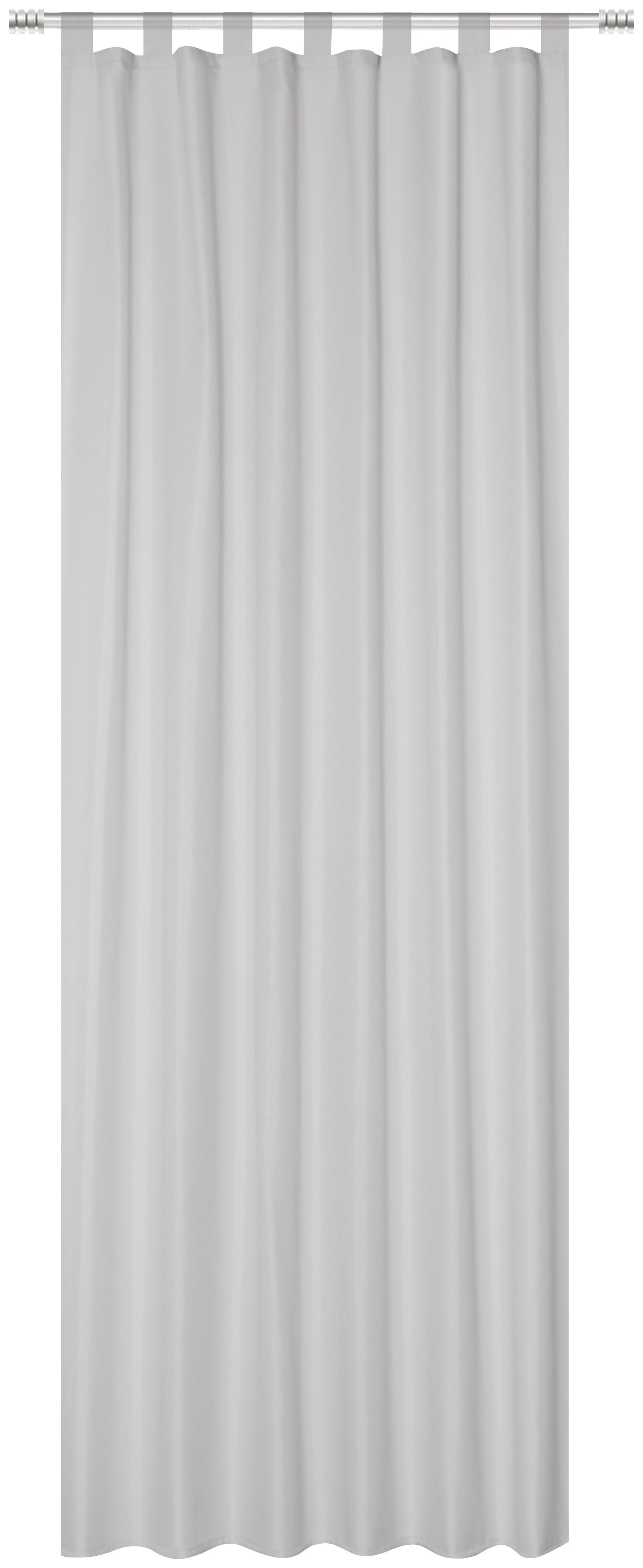 Outdoorvorhang Marabella - Silberfarben, MODERN, Textil (140/245cm) - Luca Bessoni
