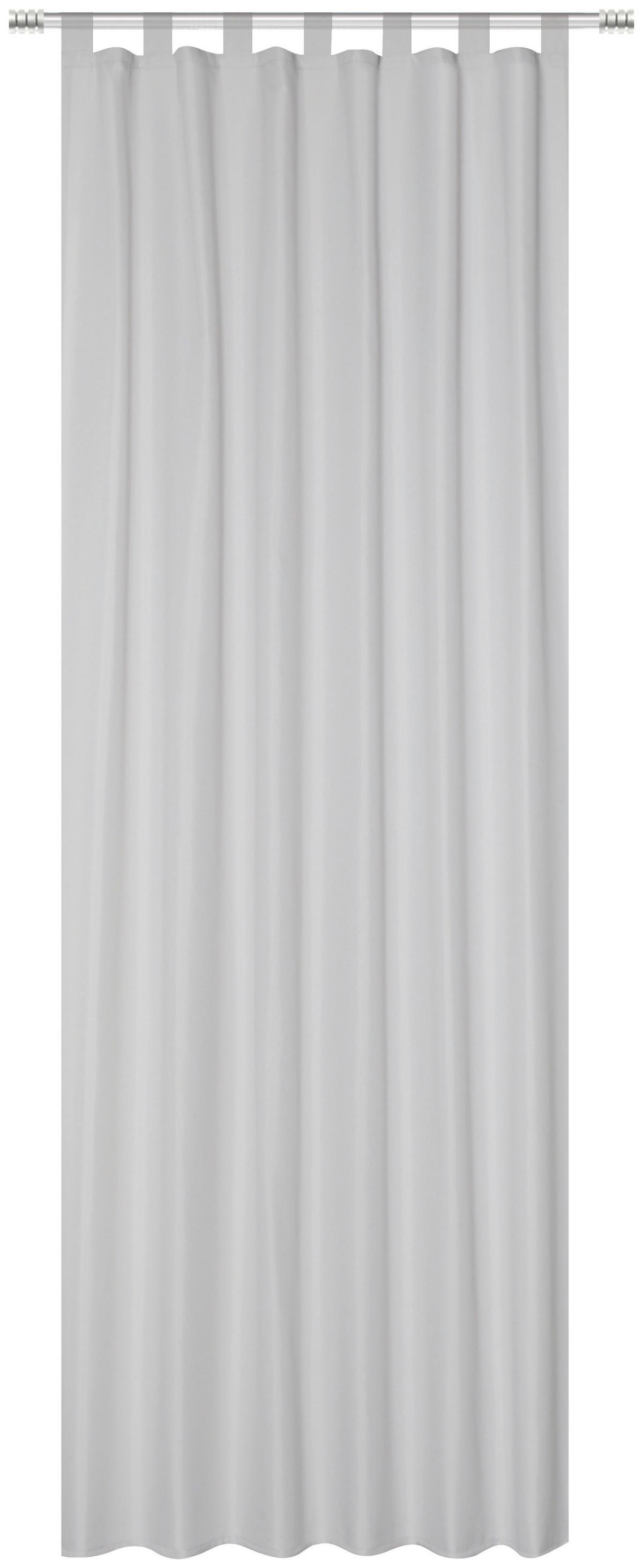Outdoorvorhang Marabella - Silberfarben, MODERN, Textil (140/245cm) - Luca Bessoni