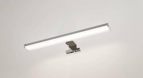 Spiegelleuchte Helli L: 40 cm, Chromfarben, 8 W, Led - Chromfarben, KONVENTIONELL, Kunststoff (40cm)